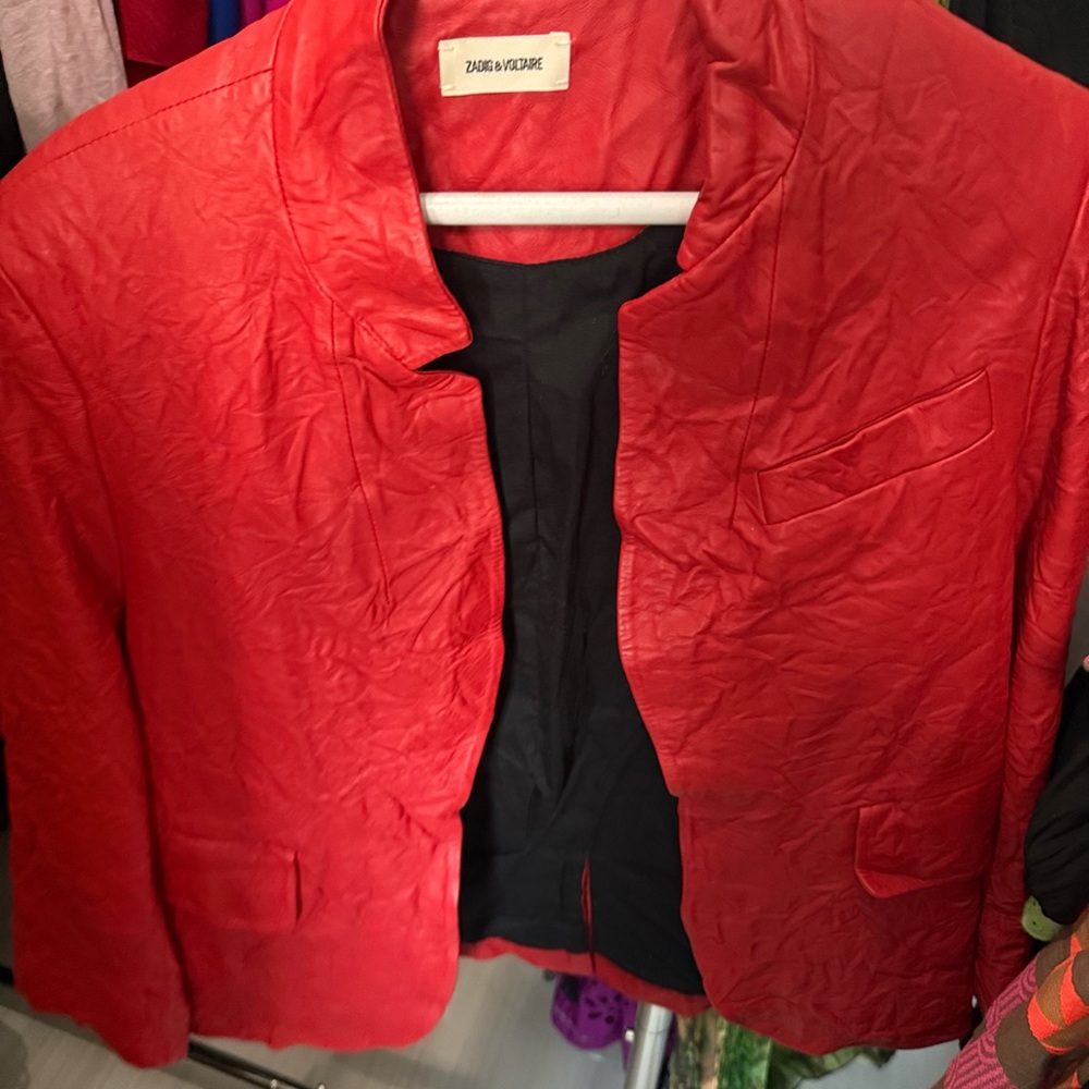 Zadig and Voltaire leather jacket